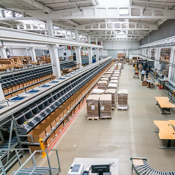 sorteermachine in logistiek proces